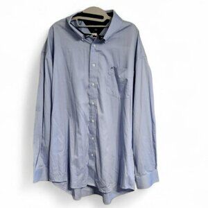 Tommy Hilfiger Button Down Dress Shirt Men's XXL Blue
